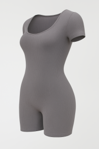 Casual Athleisure Customizable Stretch Bodysuit: Comfortable & Body-Shaped Fit OEM, ODM, OBM
