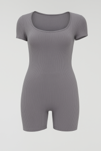 Casual Athleisure Customizable Stretch Bodysuit: Comfortable & Body-Shaped Fit OEM, ODM, OBM