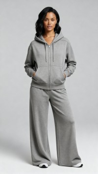 Cotton Hoodie and Sweatpants Set